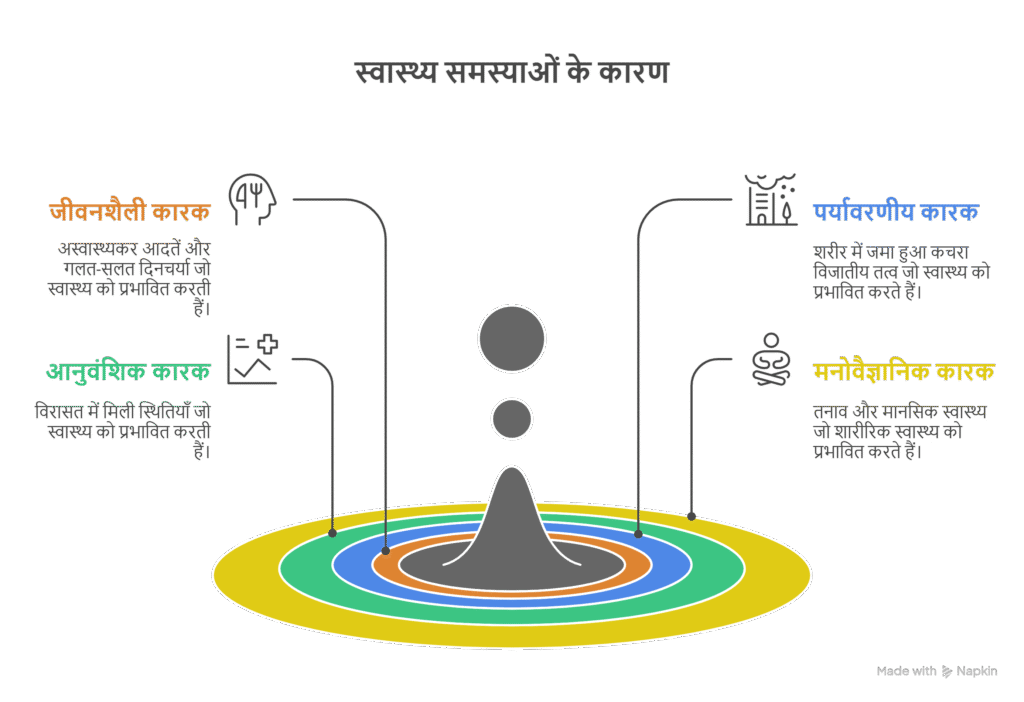 स्वास्थ्य समस्याओं के कारण